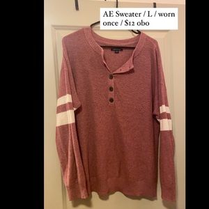 Blush pink AE sweater